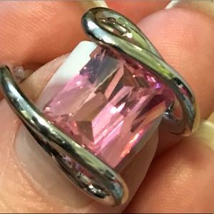 Sterling silver Rose Quartz ring